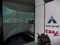 Létání na simulátoru ATR42 